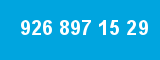 926 897 15 29 926 897 15 29